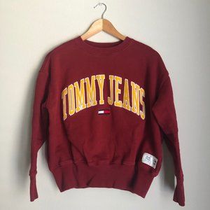 tommy hilfiger x uo colorblock hoodie sweatshirt